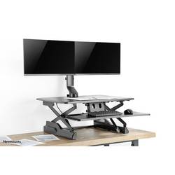 Neomounts FPMA-D860DBLACK držák na stůl pro monitor 25,4 cm (10) - 68,6 cm (27) nakláněcí, otočný, naklápěcí, nastavitelná výška černá