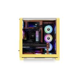 Thermaltake View 390 Air Butter Caramel midi tower PC skříň karamel prachový filtr, integrované osvětlení, 2 předinstalované ventilátory