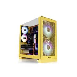 Thermaltake View 390 Air Butter Caramel midi tower PC skříň karamel prachový filtr, integrované osvětlení, 2 předinstalované ventilátory