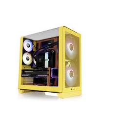 Thermaltake View 390 Air Butter Caramel midi tower PC skříň karamel prachový filtr, integrované osvětlení, 2 předinstalované ventilátory