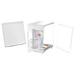 Antec C8 Full Tower PC skříň bílá 3 předinstalované LED ventilátory, integrované osvětlení