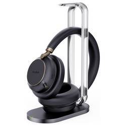 Yealink BH 76 Plus Headset otevřená (On Ear) Bluetooth® černá Potlačení hluku Indukce telefon