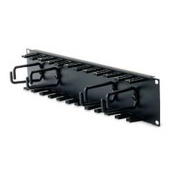 APC APC Patchkabel Organizer 2HE schwarz Panel pro uspořádání kabelů