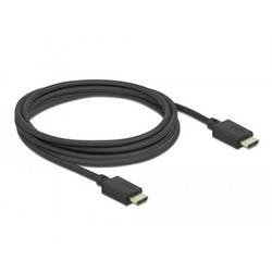 Delock HDMI kabel Zástrčka HDMI-A 2.5 m černá 85389 pozlacené kontakty, 8K UHD HDMI kabel