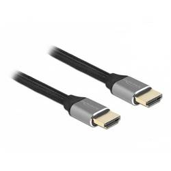 Delock HDMI kabel Zástrčka HDMI-A 3 m šedá 83997 8K UHD, pozlacené kontakty, třížilový stíněný, eARC HDMI kabel