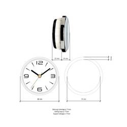 TFA Dostmann 60.3543.02 DCF rádiové hodiny 90 mm x 36 mm , chrom (lesklý), pro instalaci