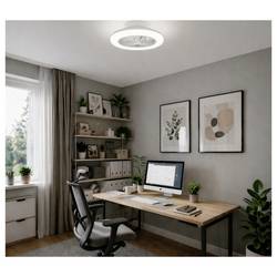 Brilliant G81305/05 LED Deckenleuchte Ventilator 42cm weiß LED stropní světlo s ventilátorem LED Energetická třída (EEK2021): D (A - G) 20 W bílá