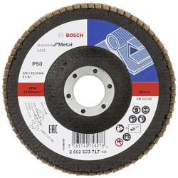 Bosch Accessories 2608603717 X431 vějířový brusný kotouč Průměr 125 mm Ø otvoru 22.33 mm Zrnitost 60 ocel 1 ks