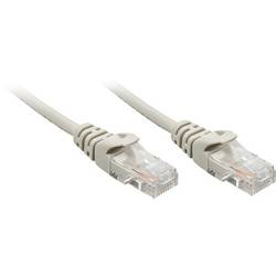 LINDY 48361 RJ45 síťové kabely, propojovací kabely CAT 5e U/UTP 0.50 m šedá S průchodkou chránící proti zlomení 1 ks