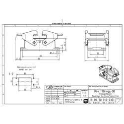 pouzdro Han® 10B-agg-QB 09300100301 HARTING 1 ks Piece