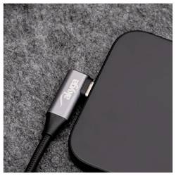 Akyga USB kabel USB 2.0 USB-C ® zástrčka 30 cm černá opletený AK-USB-58