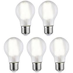 Paulmann 29091 LED Energetická třída (EEK2021) E (A - G) E27 klasická žárovka 7 W neutrální bílá (Ø x v) 60 mm x 106 mm vlákno 5 ks