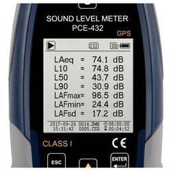 PCE Instruments hlukoměr datový záznamník PCE-432-EKIT 22 - 136 dB 3 Hz - 20 kHz USB