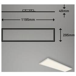 Briloner PIATTO 7189016 LED panel Energetická třída (EEK2021): F (A - G) 38 W neutrální bílá bílá