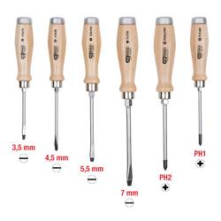 KS Tools 3001050 sada šroubováků, plochý, PH, vnější šestihran, 300.1050