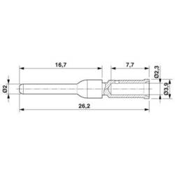 Krimpovací kontakt 1621580 SF-20KP022 Phoenix Contact Množství: 50 ks