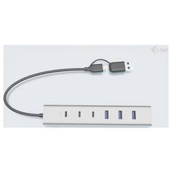 i-tec CAHUBMETAL7 USB Hub 4 + 3 porty USB-A, USB-C® USB 3.1 Gen1 5 GBit/s šedá CAHUBMETAL7