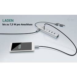 i-tec CAHUBMETAL7 USB Hub 4 + 3 porty USB-A, USB-C® USB 3.1 Gen1 5 GBit/s šedá CAHUBMETAL7