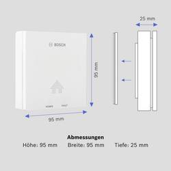 Bosch Home Comfort D-CO, 7736606211 detektor oxidu uhelnatého na baterii, detekce oxidu uhelnatého (CO)