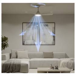 Philips LED Olas stropní ventilátor 30 W s dálkovým ovládáním, stmívatelný