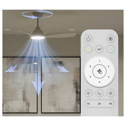 Philips LED Olas stropní ventilátor 30 W s dálkovým ovládáním, stmívatelný