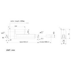TRU COMPONENTS lineární servomotor TC12-300-1000 POT TC-14973388 délka 300 mm Posuvná síla 1000 N 12 V/DC 1 ks