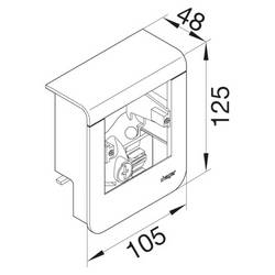 SL200559019016 držák přístroje Sonstige Installationstechnik bílá 1 ks