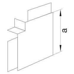 Hager LF6011059016 plochý úhelník plochý úhel (š x v) 110 mm x 61 mm 1 ks bílá
