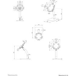 Neomounts DS15-625BL1 držák na tablet Univerzální 20,1 cm (7,9) - 27,9 cm (11)
