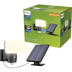Philips LED Tylus 929004632401 venkovní solární nástěnné osvětlení s PIR senzorem LED 6 W černá