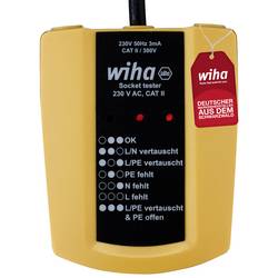 Wiha 45220 tester zásuvek, CAT III 300 V, LED