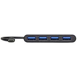 PORT Designs 900123 USB Hub 4 porty USB-A USB 3.0 5 GBit/s s konektorem USB C černá 900123