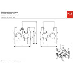 PCE CEE rozbočovací zásuvka 9030204 400 V 16 A