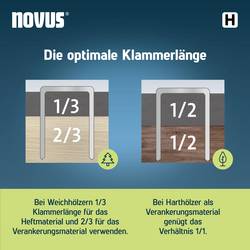 Novus Tools 042-0785 svorky z jemného drátu Typ 37 1870 ks Rozměry (d x š) 8 mm x 10.6 mm