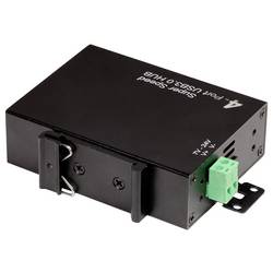 LogiLink UA0443 USB Hub 4 porty USB-A USB 3.0 5 GBit/s pro průmyslové použití, kovový ukazatel, pro montáž na zeď černá UA0443