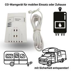 Schabus Kohlenmonoxid GX-CO-12 Gasmelder, GX-CO12 detektor oxidu uhelnatého 230 V, detekce oxidu uhelnatého (CO)