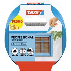 tesa Professional Outdoor 56214-00000-03 malířská krycí páska modrá (d x š) 50 m x 25 mm 2 ks