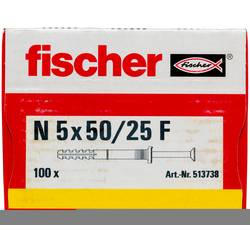 Fischer 513738 hřebíková hmoždinka 50 mm 5 mm 100 ks