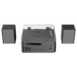 Reflexion HIF2084IR internetové rádio DAB+, CD přehrávač, Bluetooth®, vč. reproduktorů, černá, hnědá