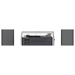 Reflexion HIF2084IR internetové rádio DAB+, CD přehrávač, Bluetooth®, vč. reproduktorů, černá, hnědá