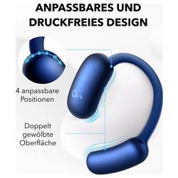 Anker Soundcore AeroFit 2 sluchátka otevřená (On Ear) Bluetooth® stereo modrá Nabíjecí pouzdro