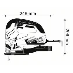 Bosch Professional GST 90 BE přímočará pila, kufřík, 650 W, 230 V, 060158F000