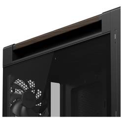 Asus GEH PROART PA602 WALNUT WOOD TG PWM midi tower PC skříň černá, dřevo