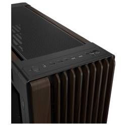 Asus GEH PROART PA602 WALNUT WOOD TG PWM midi tower PC skříň černá, dřevo