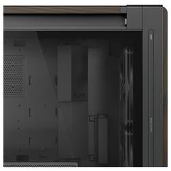 Asus GEH PROART PA602 WALNUT WOOD TG PWM midi tower PC skříň černá, dřevo