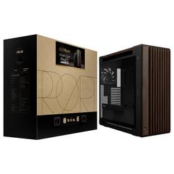 Asus GEH PROART PA602 WALNUT WOOD TG PWM midi tower PC skříň černá, dřevo