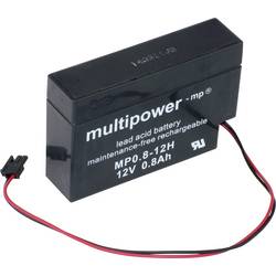 multipower MP0,8-12H 137124 olověný akumulátor 12 V 0.8 Ah olověný se skelným rounem (š x v x h) 96 x 62 x 25 mm Molex konektor bezúdržbové, nepatrné vybíjení