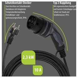 Brennenstuhl 1384010 EV nabíjecí stanice typ 2, Mode 2 , 10 A, 2.3 kW, výstupů 2 x, žádná, 1384010
