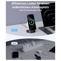 Anker Nabíjecí adaptér ANKER MagGo 3-in-1 Charging Station bk B25M4G11 černá