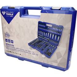 Brilliant Tools sada nástrčných klíčů, palcový , Čtyřhran, 172dílná, BT023172